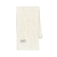 Chic White Cable Knit Winter Scarf