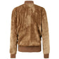 Velvet All-Zip Sports Jacket with Logo Patch