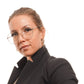 Gold Women Glasses Frame