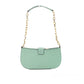 Carmen Small Sea Green Leather Pouchette Shoulder Crossbody Purse