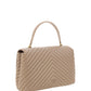 Quilted Calfskin Love Lady Bag in Beige