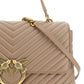 Quilted Calfskin Love Lady Bag in Beige