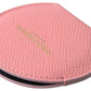 Pink Calfskin Leather Round Mirror Holder
