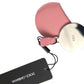 Pink Calfskin Leather Round Mirror Holder