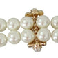 Elegant Faux-Pearl Crystal Bracelet