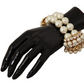 Elegant Faux-Pearl Crystal Bracelet
