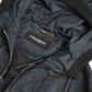 Elegant Hooded Zip Jacket in Blue