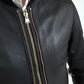 Elegant Black Leather Biker Jacket