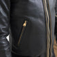 Elegant Black Leather Biker Jacket