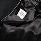 Sleek Black Wool-Cashmere Trench Coat