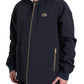 Elegant Dark Blue Hooded Jacket