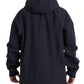 Elegant Dark Blue Hooded Jacket