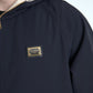 Elegant Dark Blue Hooded Jacket