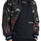 Chic Black Palm Tree Bomber Sweatshirt