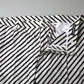 Elegant Black & White Striped Cotton Pants