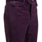 Elegant Striped Cotton Blend Pants