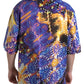 Luminaire Print Cotton Polo Top Men Shirt