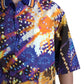 Luminaire Print Cotton Polo Top Men Shirt