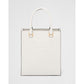 Elegant White Saffiano Leather Handbag