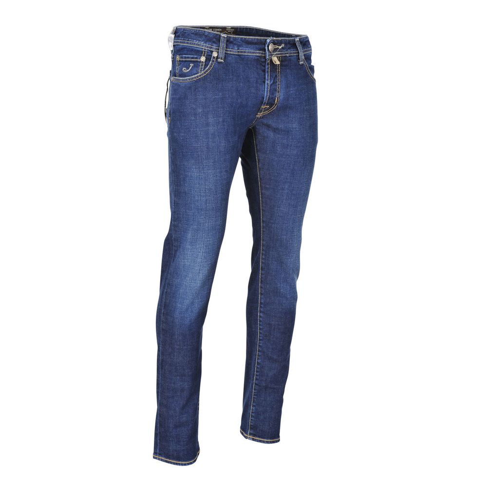 Elegant Regular Fit Denim with Silver Accents
