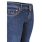 Elegant Regular Fit Denim with Silver Accents