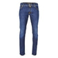 Elegant Regular Fit Denim with Silver Accents