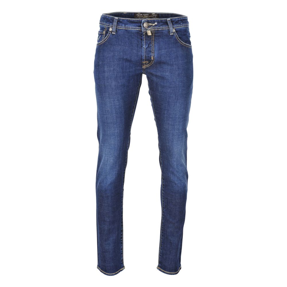 Elegant Regular Fit Denim with Silver Accents