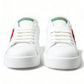 Exclusive White Portofino Leather Sneakers