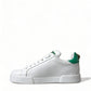 Exclusive White Portofino Leather Sneakers