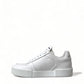 Elegant White Miami Lace-Up Sneakers