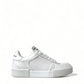 Elegant White Miami Lace-Up Sneakers