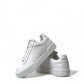 Elegant White Miami Lace-Up Sneakers