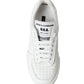 Elegant White Miami Lace-Up Sneakers