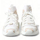 Elegant Sorrento Slip-On Sneakers in White and Beige