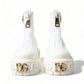 Elegant White Leather Ankle Boots