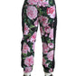 Elegant Multicolor Cotton Joggers
