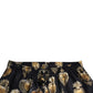 Elegant Silk Joggers with Heart Print