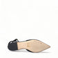 Suede Crystal Point-Toe Flats Slingbacks
