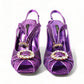 Regal Purple Ankle Strap Heels