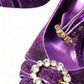Regal Purple Ankle Strap Heels