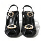 Elegant Black Ankle Strap Heels