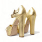 Gold Crystal-Embellished Leather Sandals