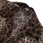 Chic Leopard Print Casual Nylon Shirt