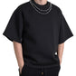 Black Necklace Embellished Polyester T-shirt