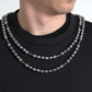 Black Necklace Embellished Polyester T-shirt