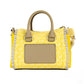 Carine XS Daffodil PVC Leather Top Zip Satchel Crossbody Handbag