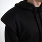 Elegant Black Hooded Sweater