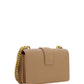 Beige Calf Leather Mini Shoulder Elegance