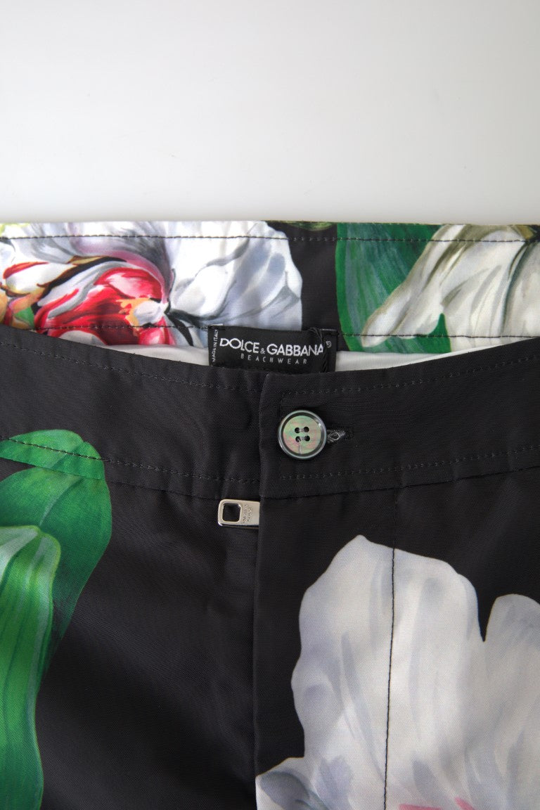 Elegant Floral Swim Shorts for the Stylish Man