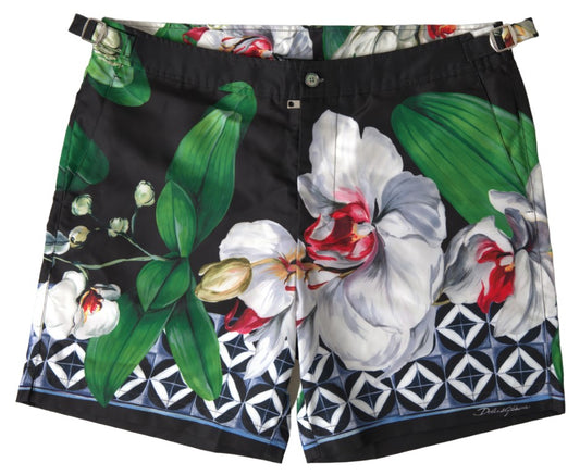 Elegant Floral Swim Shorts for the Stylish Man